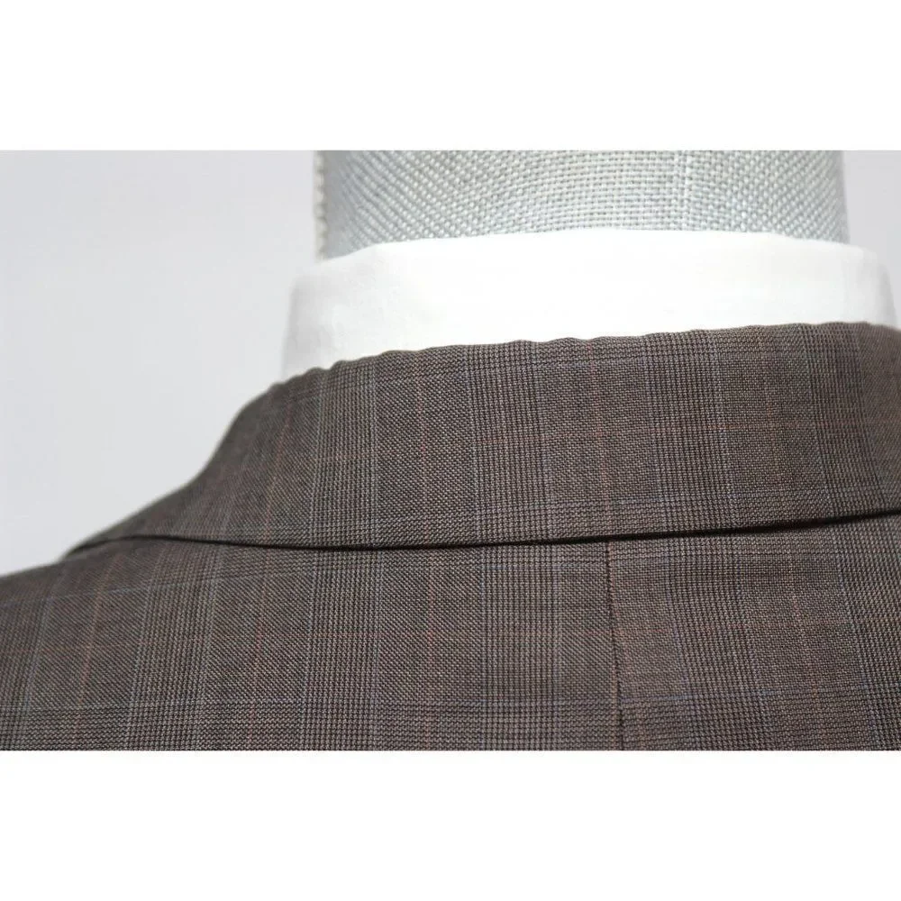 42L Jos A Bank Men's Wool Blazer Sport Coat Wool‎ Brown D030136